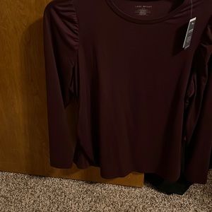 NWT maroon long sleeve top from lane Bryant